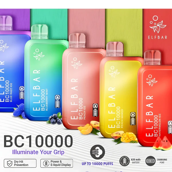 Elfbar BC10000, disposable vape Dubai, UAE lifestyle, people vaping, modern coffee shop Dubai - ELFBAR BC10000 5% Disposable Vape (NEW Options Arrival !!)