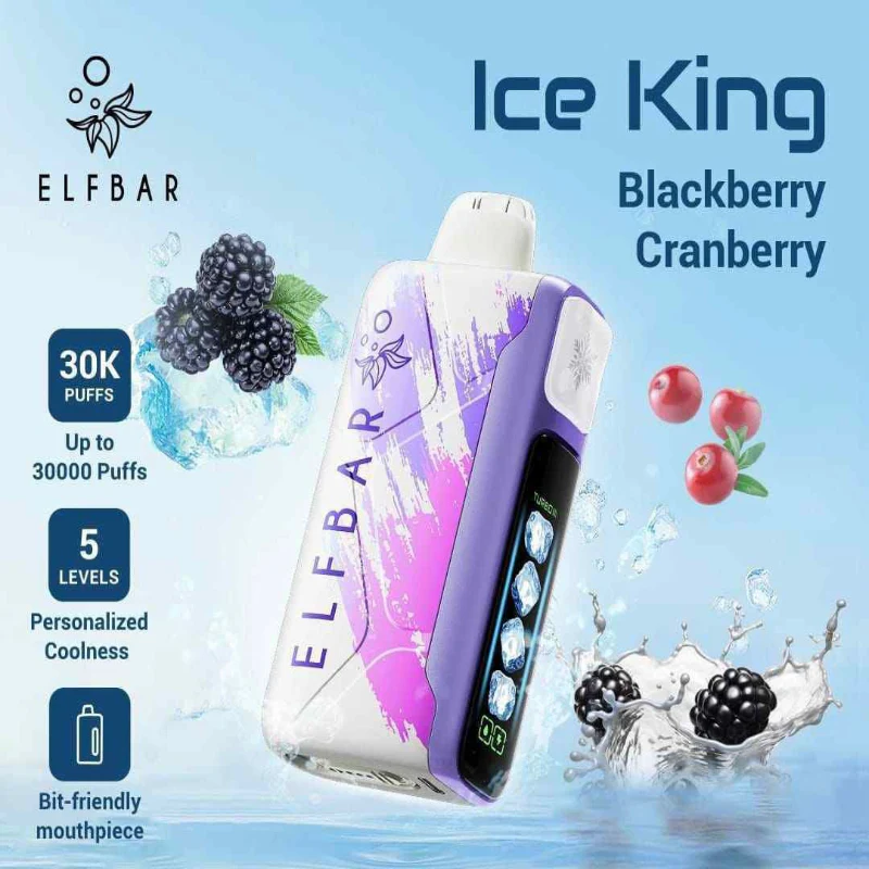Elfbar BC10000 vs Elfbar Ice King 30000, two vape devices comparison, old vs new vape model - ELF BAR ICE KING 30k PUFFS – Rider Vapes