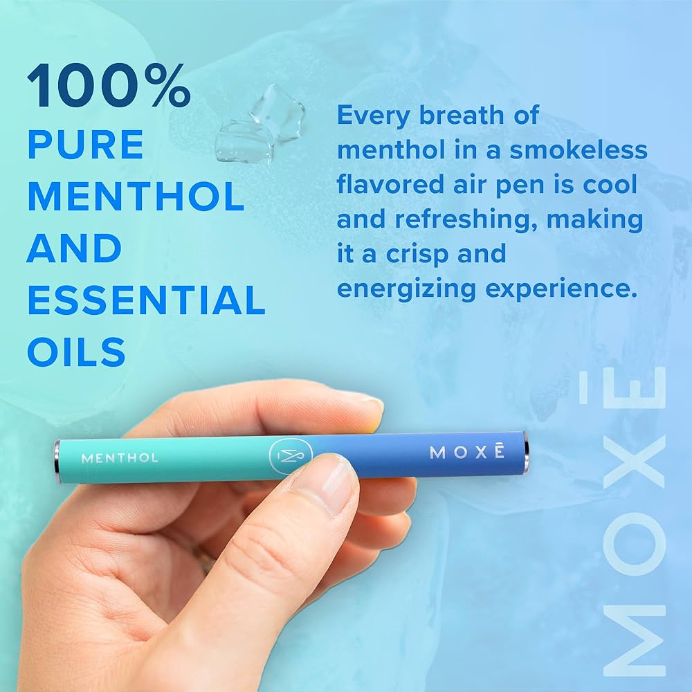 Vaping mint menthol burst sensation, sharp clean vape inhale, numbing mint vape experience - Amazon.com: MOXE Natural Menthol Air Inhaler | Non Electric Long ...