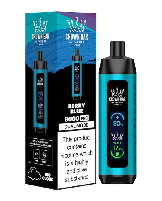 Al Fakher Crown Bar elegant design, leather-trimmed vape device, sleek electronic shisha hand-feel - Al Fakher Crown Bar