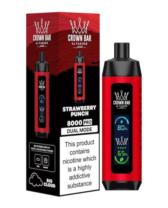 Al Fakher Crown Bar vape, traditional shisha apple flavor, vape shisha fusion - Al Fakher Crown Bar