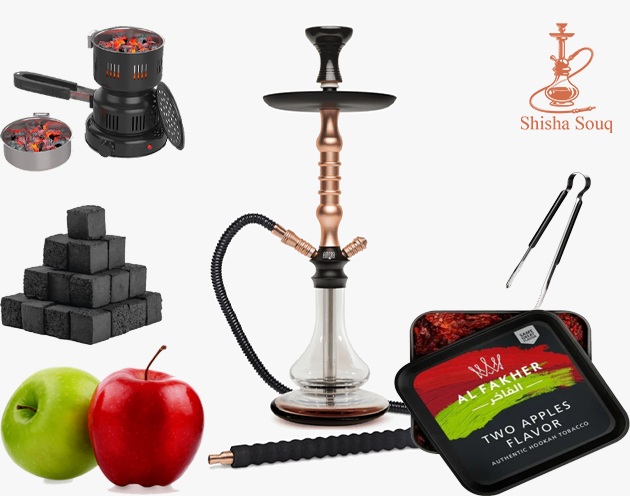 Dubai traditional shisha cafe, Al Fahidi neighborhood evening, double apple shisha nostalgia UAE - Dubble Apple Shisha Flavor in Dubai - Shisha Souq