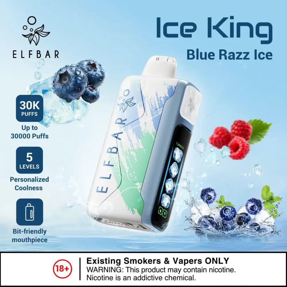 Elfbar Ice King 30000 vs RELX ACE 20000, vape device comparison, luxury vape Dubai showdown - Elfbar Ice King 30000 Puffs Disposable Vape | Fast Delivery Dubai &