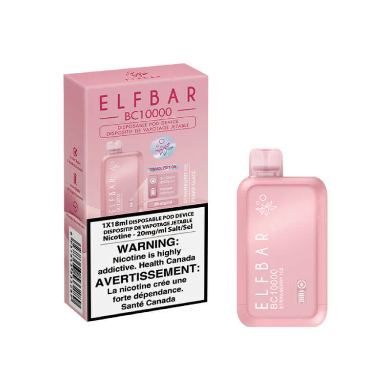 Elfbar BC10000 Disposable Vape, accurate flavor vape, flavor fidelity Elfbar, Elfbar vape device - Elf Bar BC10000 Disposable Vape - Strawberry Ice, 10000 Puffs ...