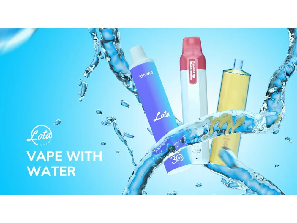 Vaping hydration reminder, menthol vape drying effect water, disposable vape with water bottle - Innokin, Hydrated by Aquios Labs, Launches