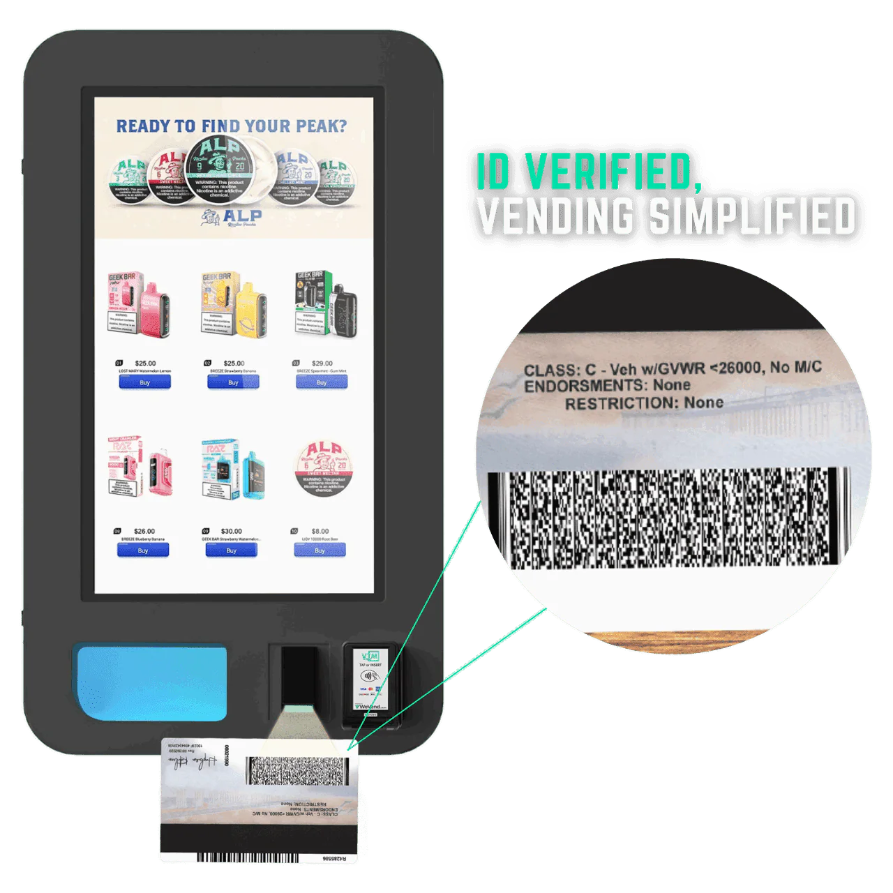 vape age verification UAE 21+, Emirates ID age check vape - Age Verification Solutions in Smart Vending