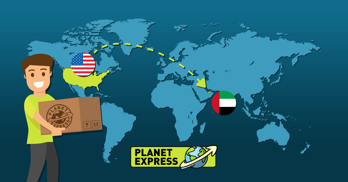 Fast parcel delivery UAE map express logistics - Shipping From The USA To UAE (GUIDE) ?? • Planet Express