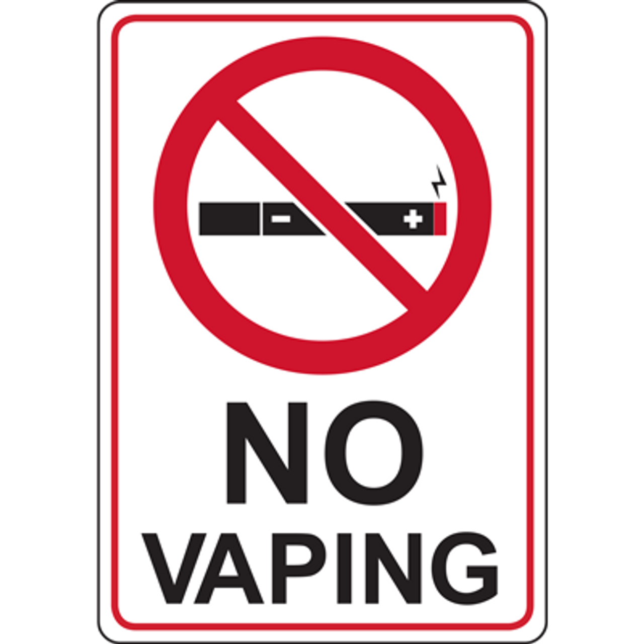 50mg nicotine warning, illegal vape UAE, non-compliant nicotine strength, do not buy sign, vape label check - NO VAPING WITH BOARDER SIGN - DuraLabel