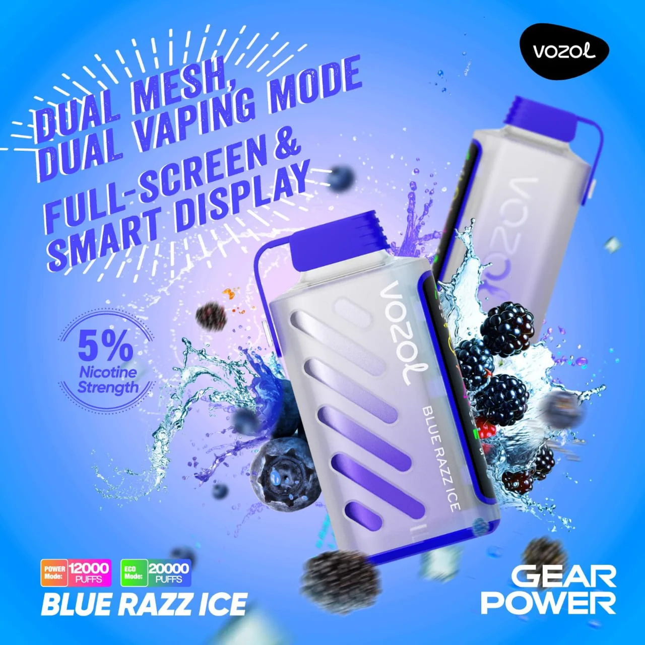 Vozol Gear 20000 authentic QR code verification express vape delivery Dubai - Buy Vozol Gear 20000 Puffs 3-Pack Combo in Dubai – Long-Lasting ...